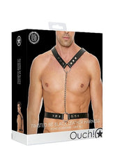Twisted Bit Black Leather Harness Cuffs and Restraints